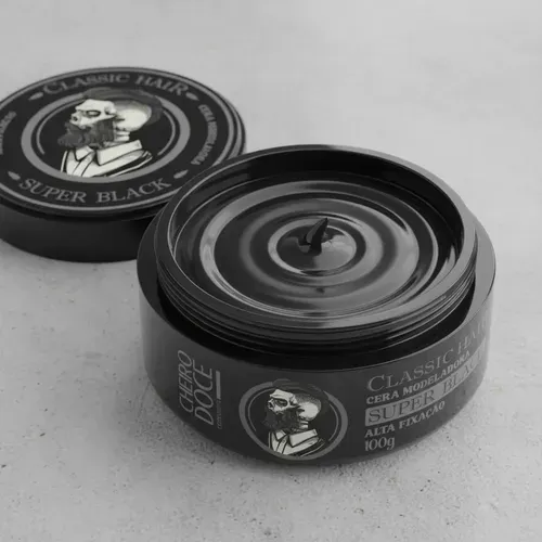 Pomada Capilar Modeladora Cheiro Doce Alta Fixação Super Black 100g