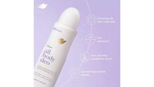 Desodorante Aerosol Dove All Body Lavender e Camomile 150ml