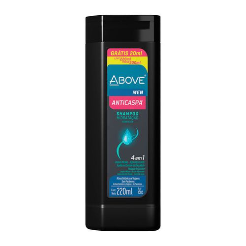 Kit Above Men Anticaspa Shampoo Mentol 325ml + Shampoo Anticaspa 325ml + Espuma de Barbear 150ml