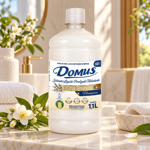 Sabonete Líquido Domus Chá Branco 1,1L