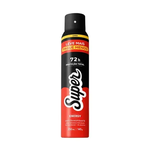 Desodorante Aerosol Unissex Cimed Super Energy 150ml