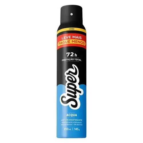 Desodorante Aerosol Cimed Super Acqua 250ml