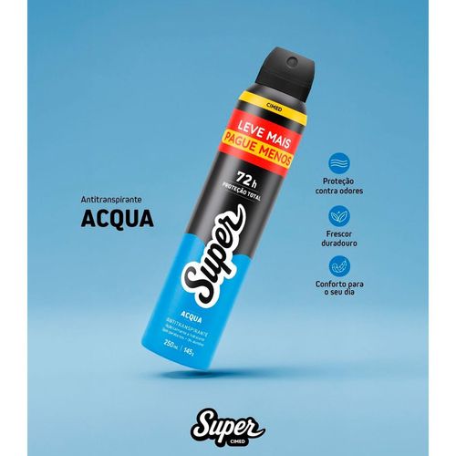 Desodorante Aerosol Cimed Super Acqua 250ml