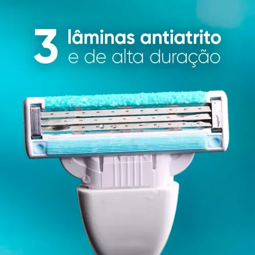 Kit Aparelho de Depilação Feminino Gillette Venus Pele Sensível 1 Cabo e 3 Cargas