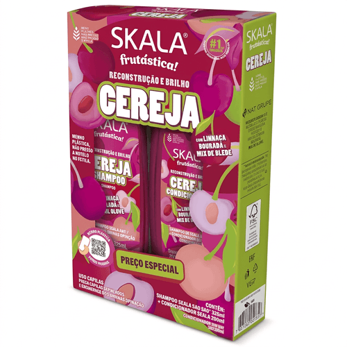 Kit Skala Cereja Shampoo 325ml + Condicionador 200ml