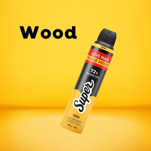Desodorante Aerosol Masculino Cimed Super Wood 250ml