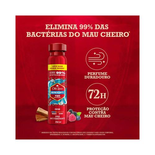 Desodorante Aerosol Masculino Old Spice Sândalo e Frutas Vermelhas 250ml