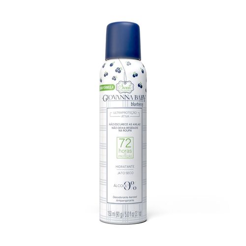 Desodorante Aerosol Feminino Giovanna Baby Blueberry 150ml