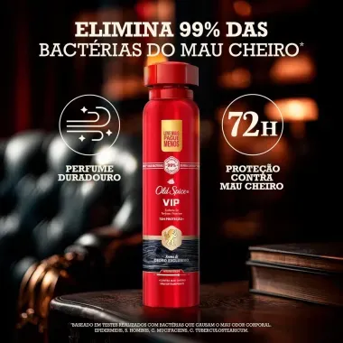 Desodorante Aerosol Masculino Old Spice VIP 250ml