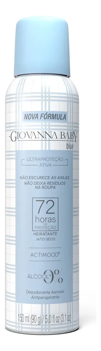 Desodorante Aerosol Giovanna Baby Blue 72h 150ml