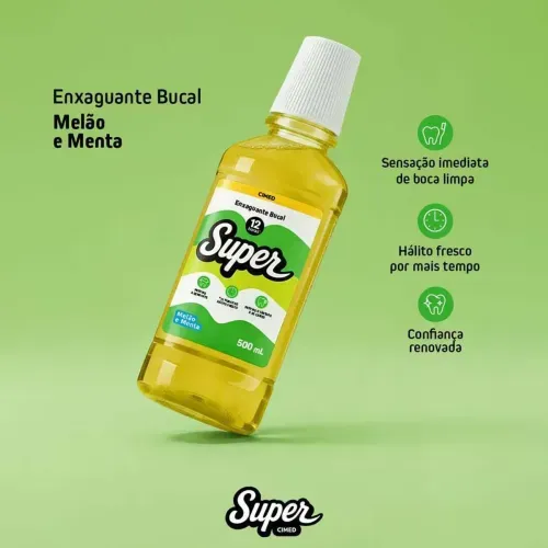 Enxaguante Bucal Cimed 12h Melão Menta 500ml