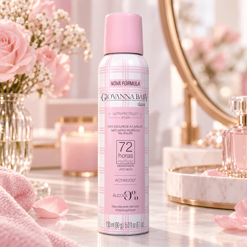 Desodorante Aerosol Feminino Giovanna Baby Classic 150ml