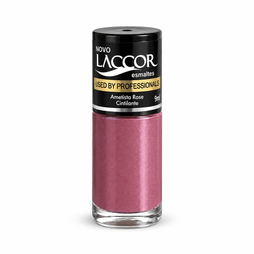 Esmalte Laccor Cintilante Cor Ametista Rose 9ml