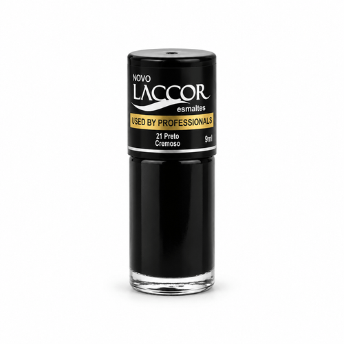 Esmalte Laccor Cremoso Cor Preto 9ml
