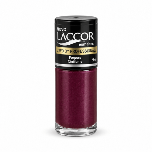 Esmalte Laccor Cintilante Cor Púrpura 9ml