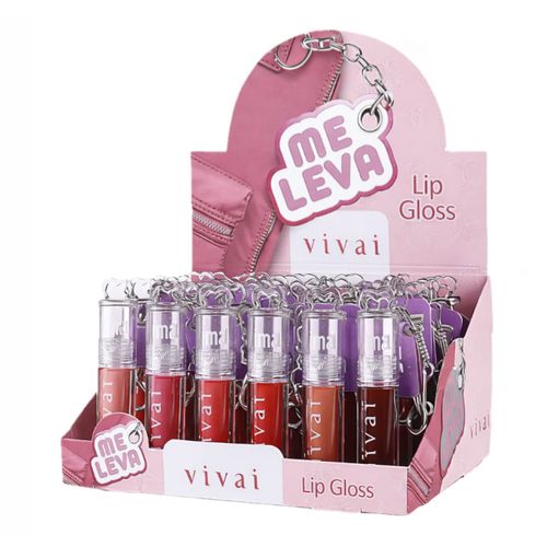 Lip Gloss Vivai Me Leva com Chaveiro 1 Unidade