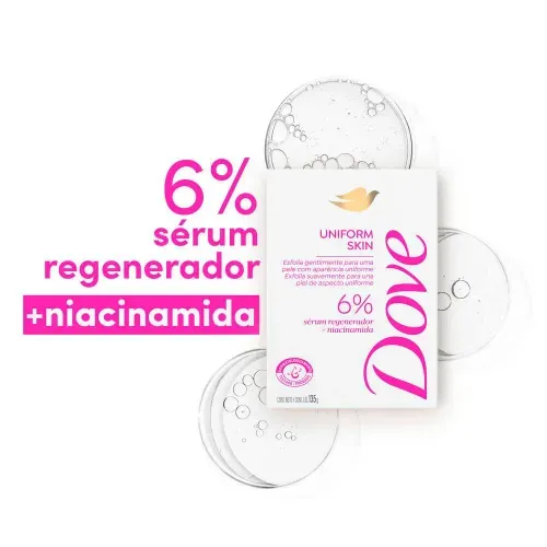 Sabonete em Barra Dove Uniform Skin Sérum Regeneração + Niacinamida 135g