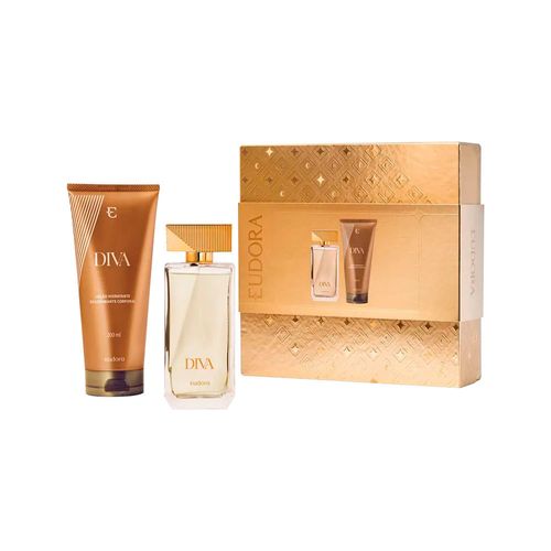 Kit Eudora Diva Supreme Deo Colônia 100ml + Loção Hidratante 200ml
