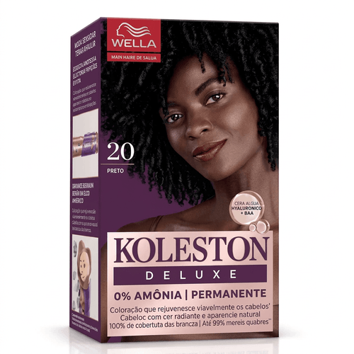 Tintura de Cabelo Wella Koleston Cor 2.0 Preto