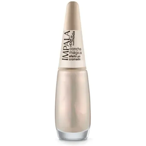 Esmalte Impala Efeito Pó Cromado Cor Concha Mágica 7,5ml