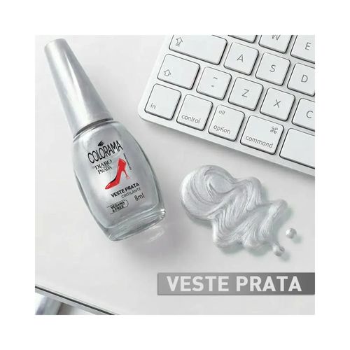 Esmalte Colorama Diabo Veste Prada Cor Veste Prata 8ml