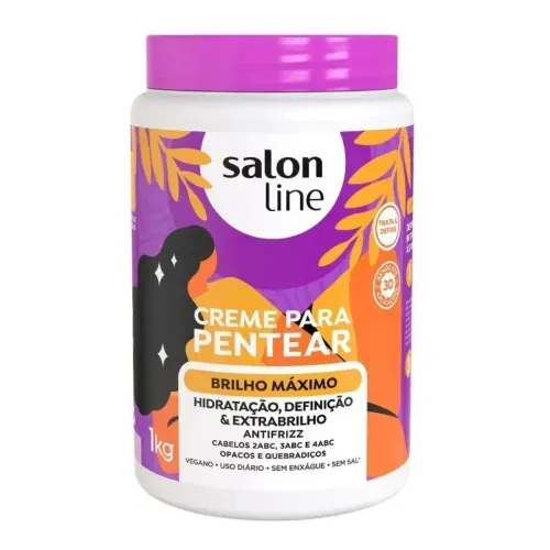 Creme de Pentear Salon Line Brilho Máximo 1kg