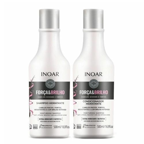 Kit Inoar Força e Brilho Shampoo 500ml + Condicionador 500ml