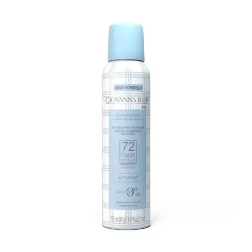 Kit Desodorante Aerosol Giovanna Baby Blue 150ml 2 Unidades