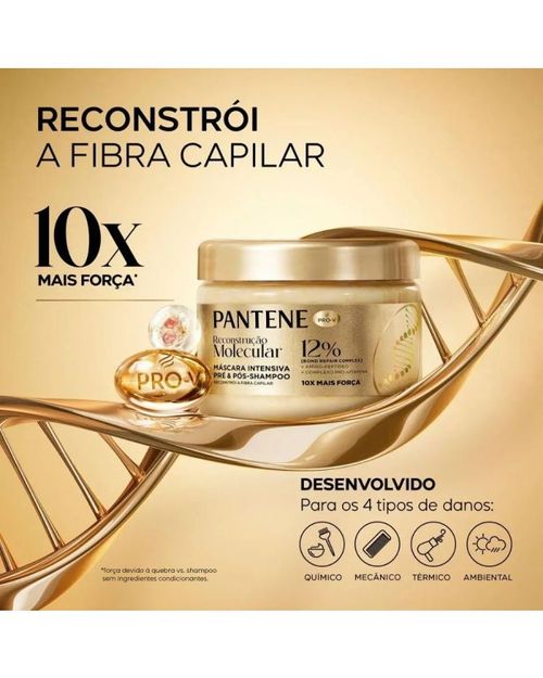 Máscara Capilar Pantene Reconstrução Molecular 270ml