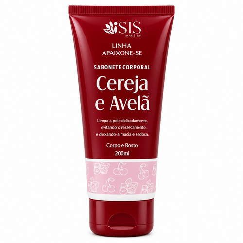 Sabonete Líquido Corporal Alva Cereja e Avelã 200ml