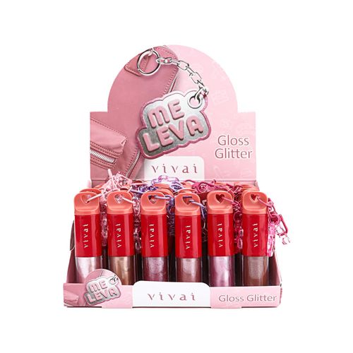 Gloss Labial Vivai Me Leva com Chaveiro 1 Unidade