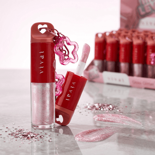 Gloss Labial Vivai Me Leva com Chaveiro 1 Unidade