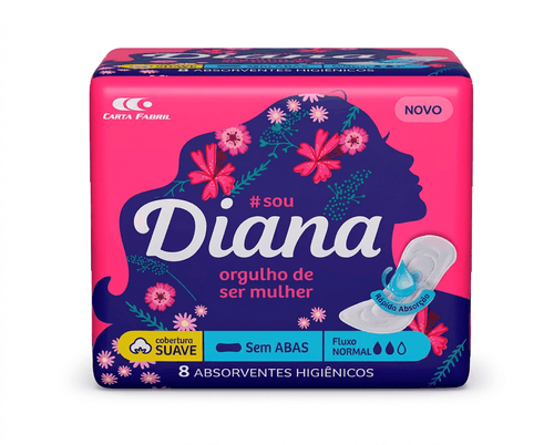Absorvente Diana Suave Sem Abas 8 Unidades