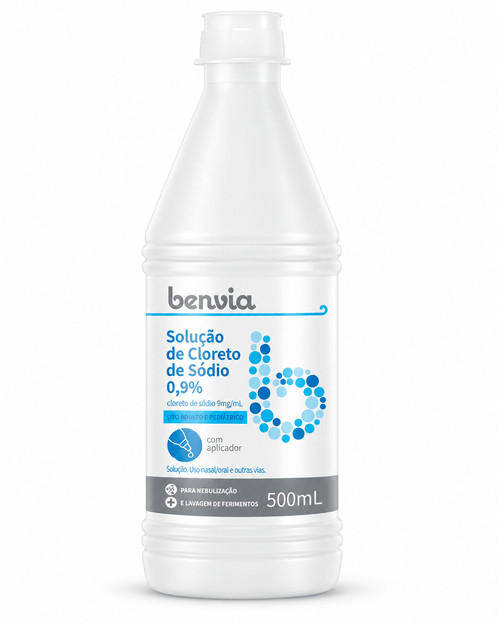 Soro Fisiológico Benvia 0,9% 500ml