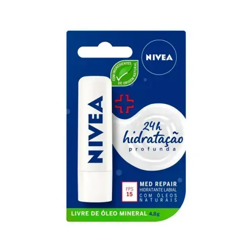 Protetor Labial Nivea Med Protection com FPS 15 e Pantenol 4,8g