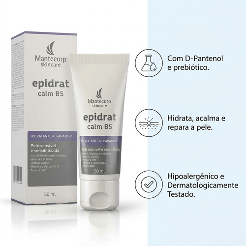 Hidratante Facial Mantecorp Epidrat Calm B5 com FPS 30 50ml