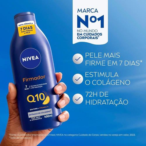 Hidratante Corporal em Loção Nivea Firmador com Q10 e Vitamina C 400ml