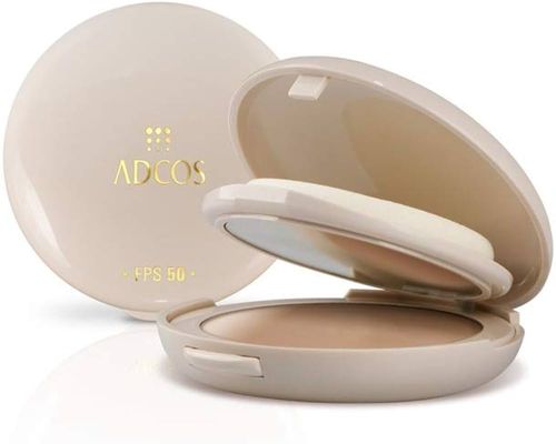 Protetor Solar em Creme Adcos Duo Cake com Cor Peach FPS 50 10g