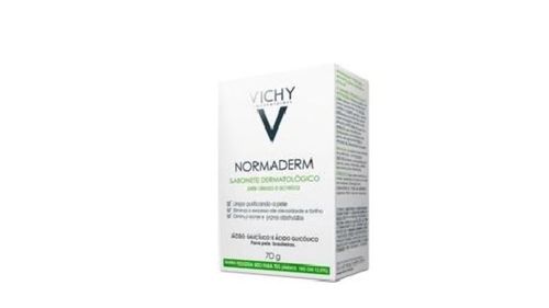 Sabonete Facial Vichy Normaderm com Ácido Salicílico e Glicólico 80g