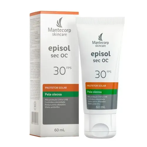 Protetor Solar Facial em Loção Mantecorp Skincare Episol Sec OC com FPS 30 60g