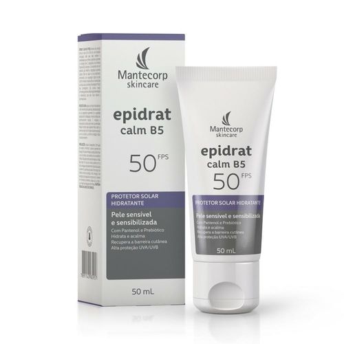Protetor Solar Facial em Creme Mantecorp Epidrat Calm B5 com FPS 50 50ml
