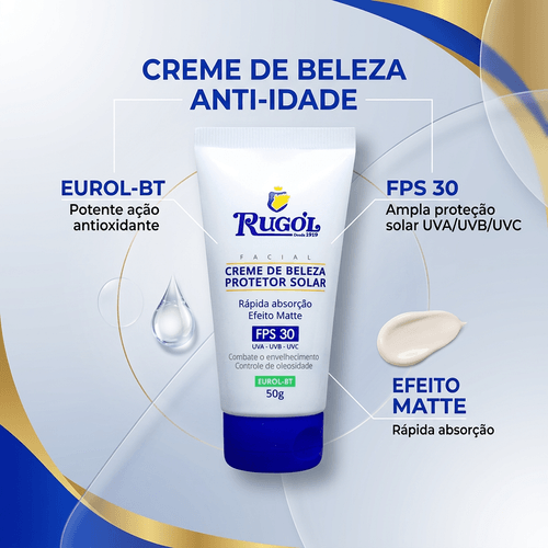 Creme Anti-idade Rugol com FPS 30 50g