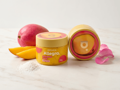 Esfoliante Corporal em Creme Allegra Manga Rosa 250g