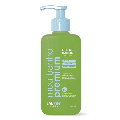 Gel de Banho Labotrat Labpop Green Breeze com Ácido Glicólico e Vitamina C 240ml