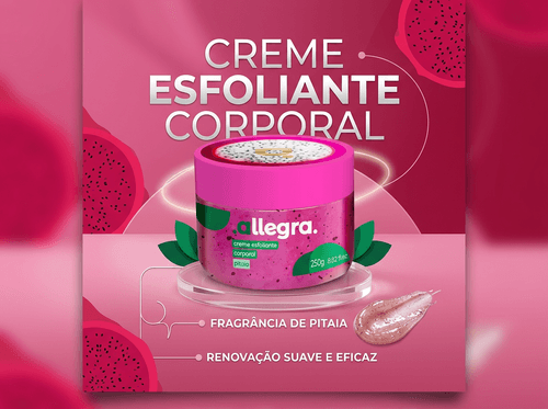 Creme Esfoliante Corporal Allegra Pitaia 250g