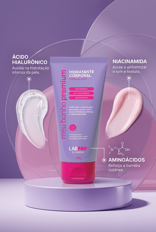 Hidratante Corporal em Creme Labotrat LabPOP Bubblegum Witch 150g
