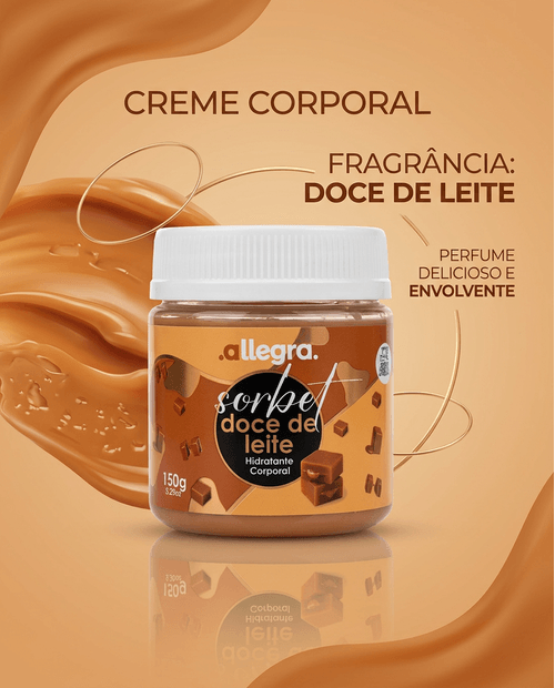 Hidratante Corporal em Creme Allegra com Doce de Leite 150g
