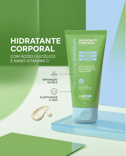 Hidratante Corporal em Creme Labotrat Labpop Green Breeze com Ácido Glicólico 150g