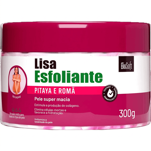 Creme Esfoliante Corporal Bio Soft Pitaya e Romã 300g
