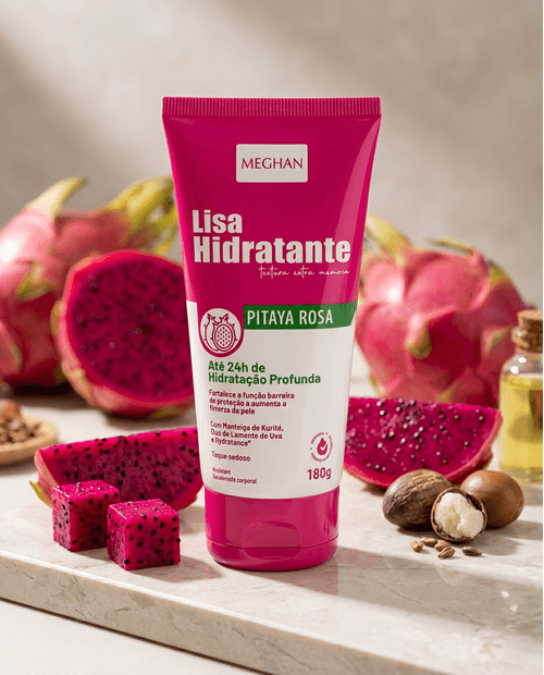 Hidratante Corporal em Creme Bio Soft Lisa Pitaya Rosa 180g